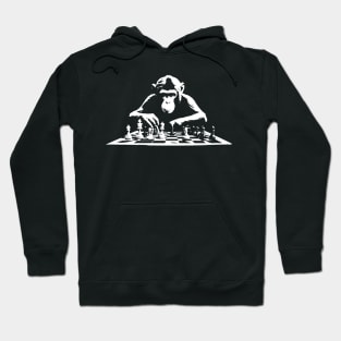 monkey plays chess Hoodie